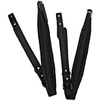 Los mejores  - Cinturón De Acordeón- Acordeón Correas De Cuero Ajustable Bajo Correas Acordeón Piezas Accesorios Negro 2pcs